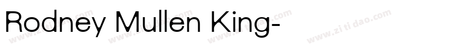 Rodney Mullen King字体转换